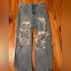 Hollister Curvy Ultra High-rise Dad Jean, Size: 7L